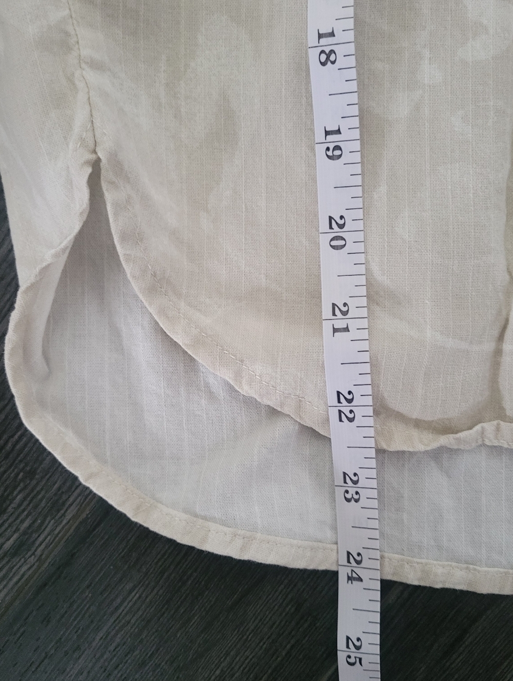 DENVER HAYES Cotton Blend Neutral Beige Size S Lightweight Blouse - Picture 10 of 10